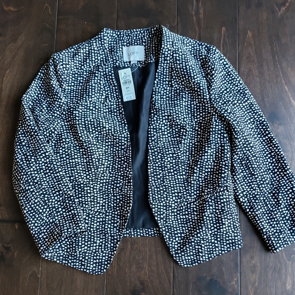 Loft black and white jacket